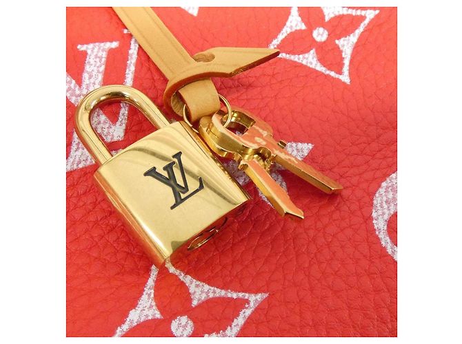 Speedy Borsa Boston Monogram Louis Vuitton Rosso - vista 3
