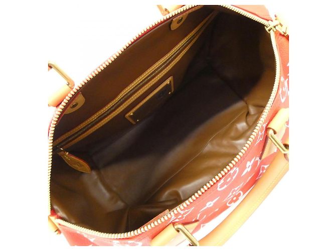 Speedy Borsa Boston Monogram Louis Vuitton Rosso - vista 5
