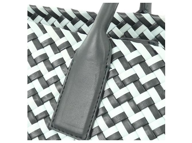 Leder Tasche Bottega Veneta Blau - Ansicht 4