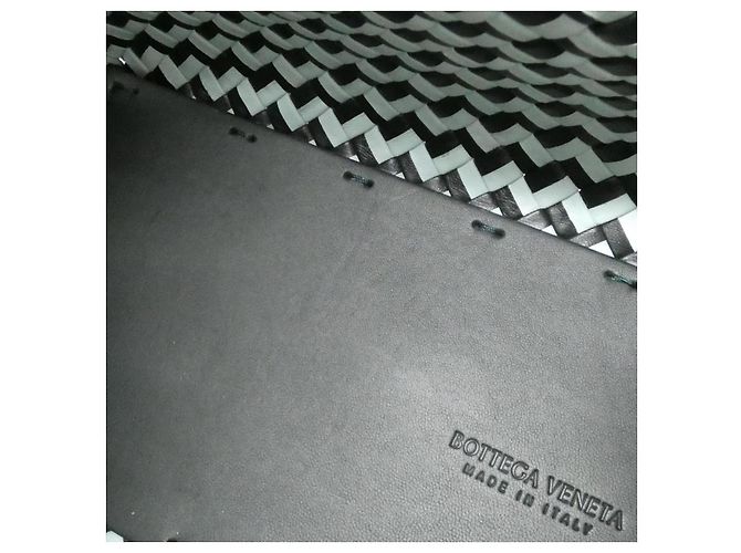 Leder Tasche Bottega Veneta Blau - Ansicht 7