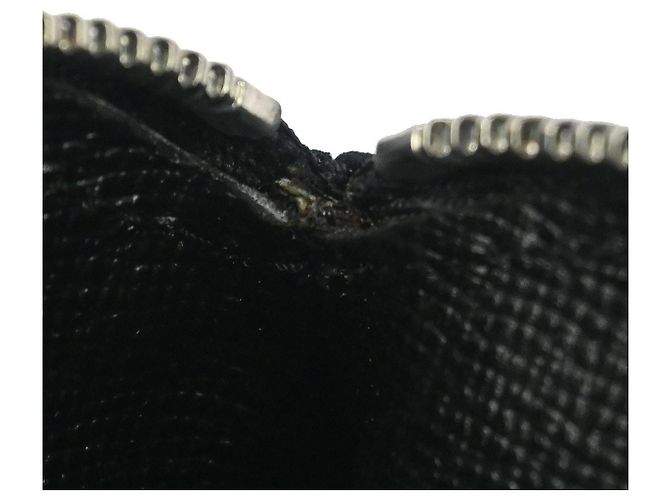Runder Münzbeutel Louis Vuitton Limitierte Auflage Monogramm Seide Schwarz - Ansicht 3