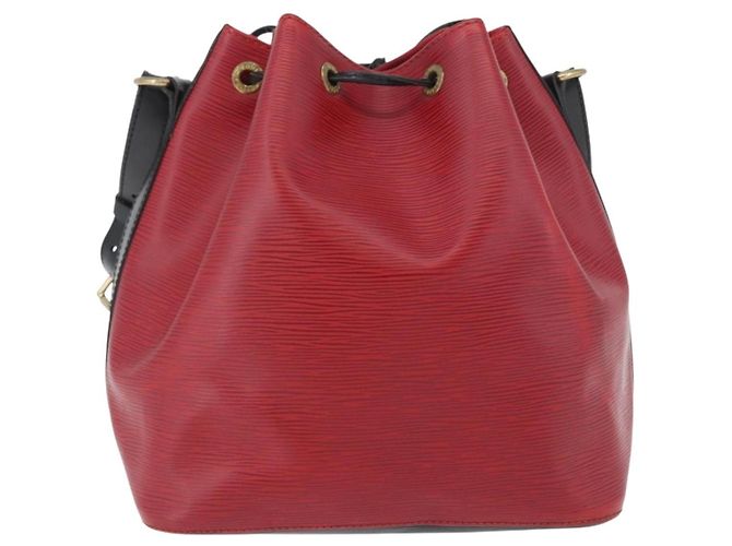 Noe Borsa Petit Noé in pelle Epi media Louis Vuitton Rosso - vista 2