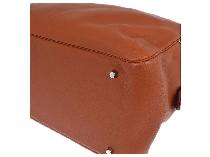 Borsa Plume Hermès Clemence 45 Marrone - vista 7