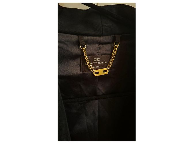 Elisabetta Franchi Giacca Corta Nera Nero - vista 12