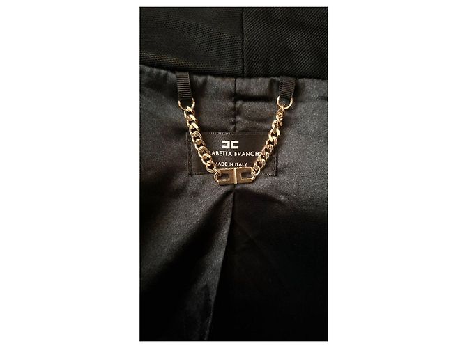 Elisabetta Franchi Giacca Corta Nera Nero - vista 2