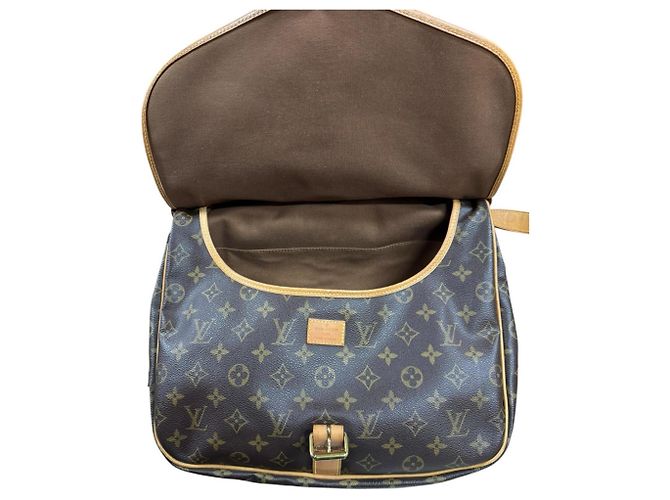 Borsa a Spalla Saumur 35 Monogramma Louis Vuitton Marrone - vista 11