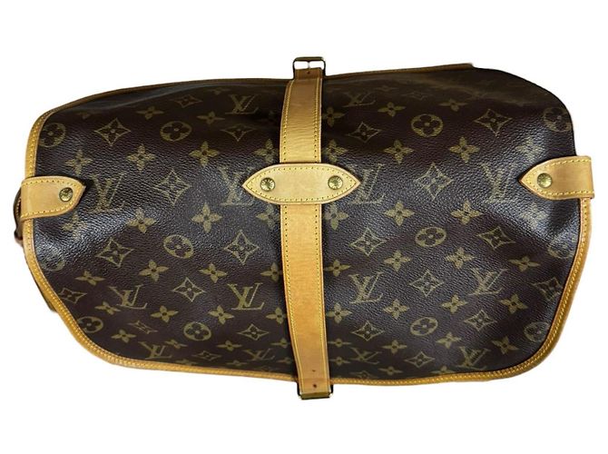 Borsa a Spalla Saumur 35 Monogramma Louis Vuitton Marrone - vista 12