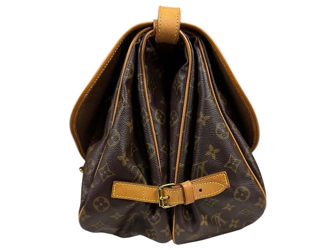 Borsa a Spalla Saumur 35 Monogramma Louis Vuitton Marrone - vista 5