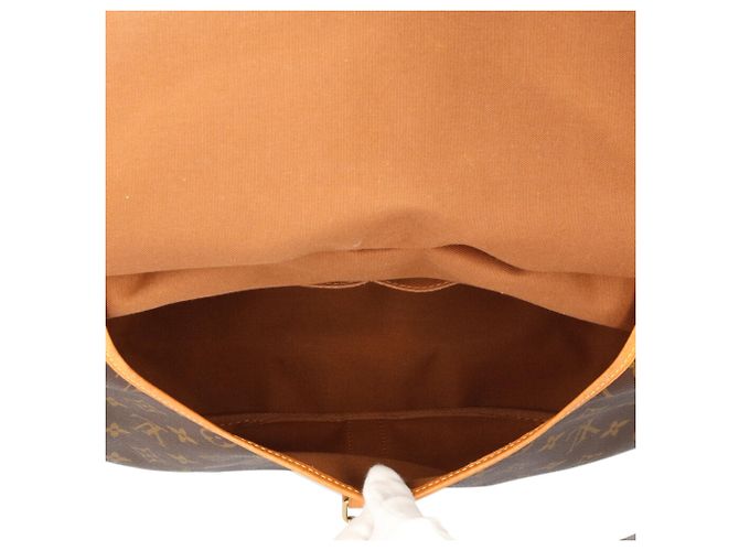 Borsa a Spalla Saumur 35 Monogramma Louis Vuitton Marrone - vista 8