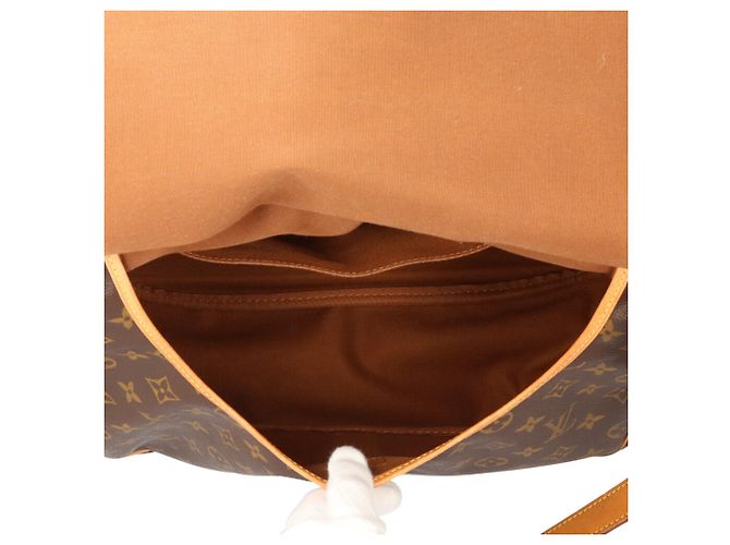 Borsa a Spalla Saumur 35 Monogramma Louis Vuitton Marrone - vista 9