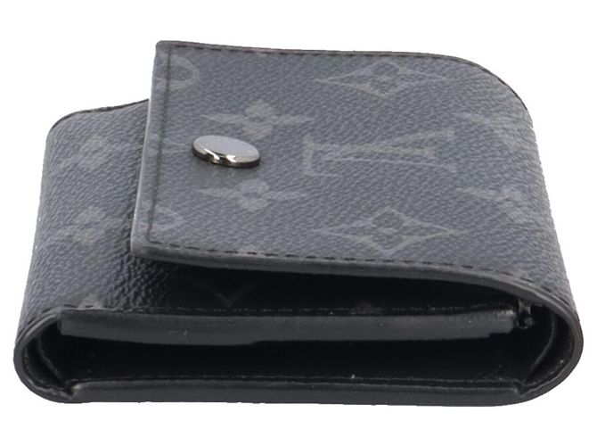 Louis Vuitton Victor Geldbörse - Monogram Eclipse Trifold Schwarz - Ansicht 4