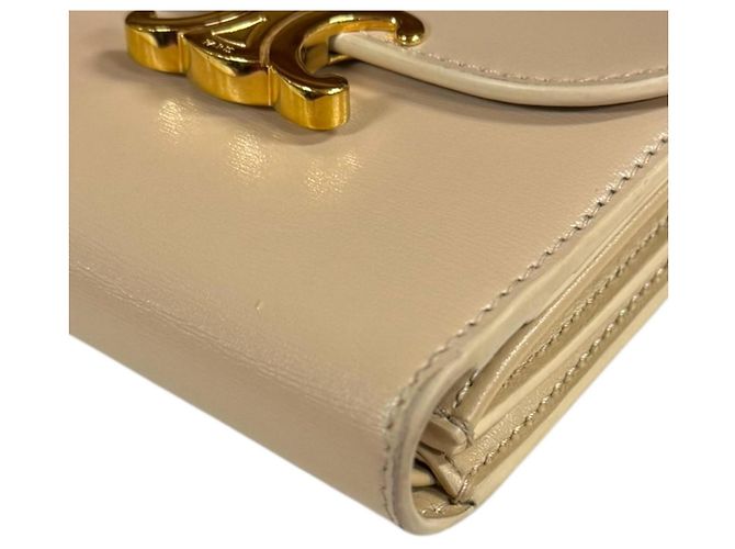 Céline Piccola borsa a soffietto Celine Beige - vista 14