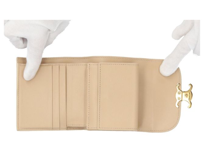 Céline Piccola borsa a soffietto Celine Beige - vista 6