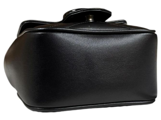 Borsa a Spalla Gucci Mini Pochette GG Marmont Nero - vista 6
