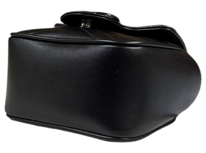 Borsa a Spalla Gucci Mini Pochette GG Marmont Nero - vista 7