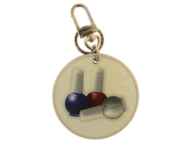 LOUIS VUITTON Illustre Nagellack Charm Lackleder Beige MP1570 Auth 169129 Golden - Ansicht 2