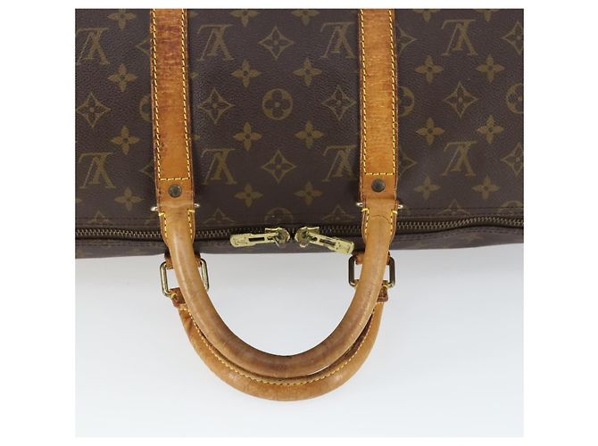 LOUIS VUITTON Borsa Boston Monogram Keepall 50 M41426 LV Auth 168137 Monogramma - vista 7