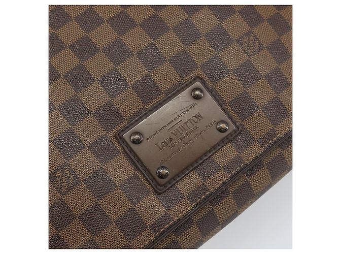 LOUIS VUITTON Borsa a Spalla Brooklyn MM Damier Ebene N51211 LV Auth 166096 - vista 18