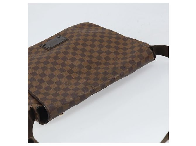 LOUIS VUITTON Borsa a Spalla Brooklyn MM Damier Ebene N51211 LV Auth 166096 - vista 6
