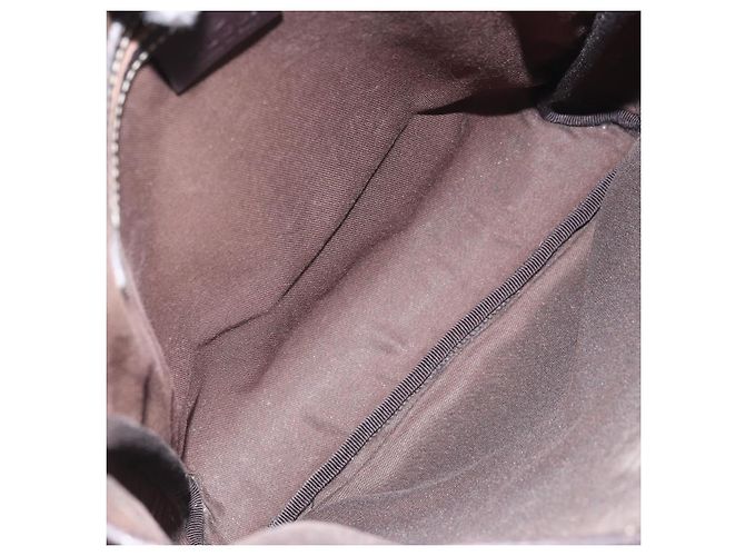 Gucci Borsa a Spalla GG Supreme PVC Beige Oro 223666 Auth 170370 D'oro - vista 11