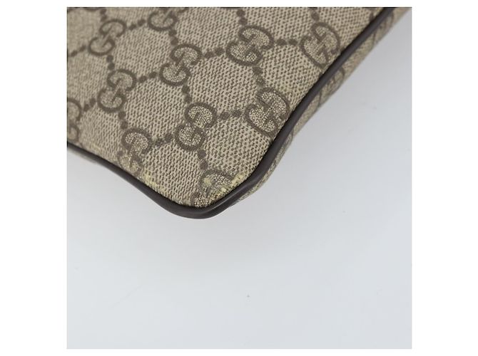 Gucci Borsa a spalla GG Supreme in PVC beige oro 295257 Auth 170375 D'oro - vista 16