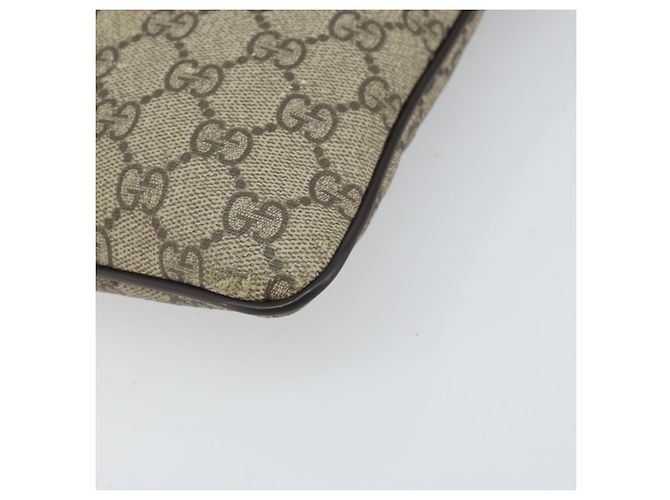 Gucci Borsa a spalla GG Supreme in PVC beige oro 295257 Auth 170375 D'oro - vista 17