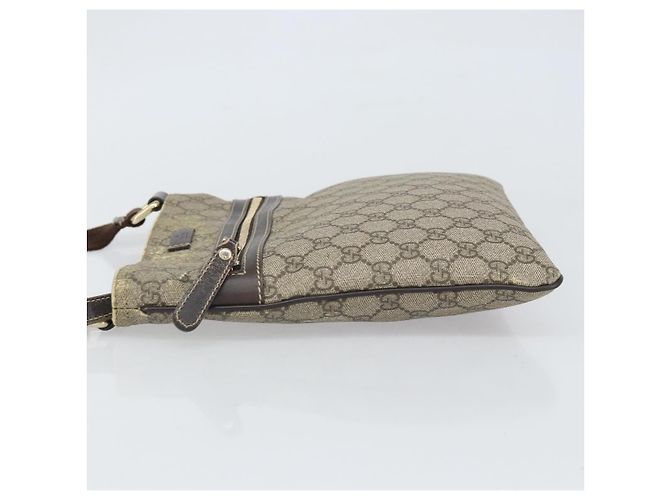 Gucci Borsa a spalla GG Supreme in PVC beige oro 295257 Auth 170375 D'oro - vista 4