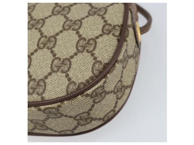 Sac Sherry Line GG Supreme Web Gucci PVC Beige Or 007 58 6112 Auth 170700 Doré - vue 14