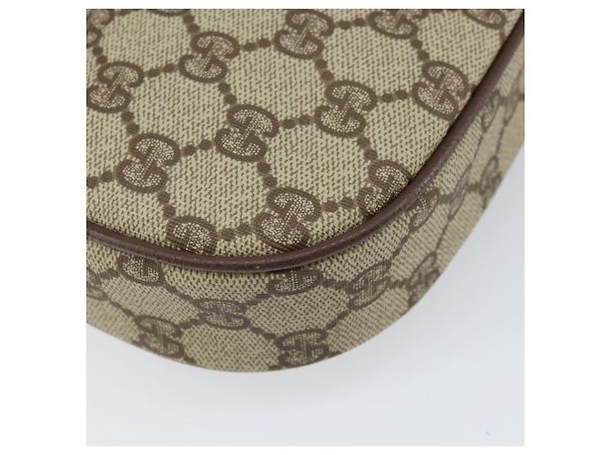 Sac Sherry Line GG Supreme Web Gucci PVC Beige Or 007 58 6112 Auth 170700 Doré - vue 17