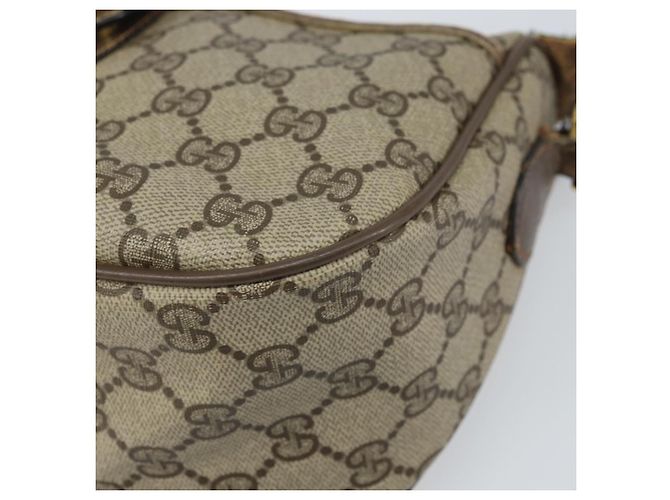 Borsa Sherry Line GG Supreme Web di GUCCI in PVC beige e oro 89 02 032 Auth 169092 D'oro - vista 14