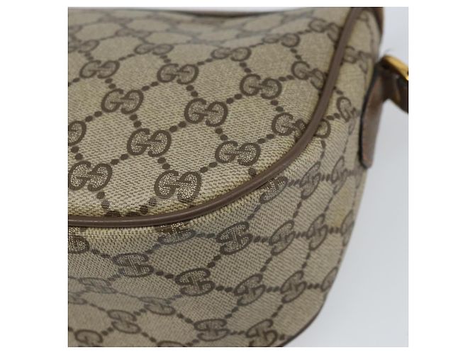 Borsa Sherry Line GG Supreme Web di GUCCI in PVC beige e oro 89 02 032 Auth 169092 D'oro - vista 16