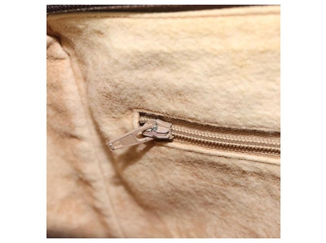 Borsa Sherry Line GG Supreme Web di GUCCI in PVC beige e oro 89 02 032 Auth 169092 D'oro - vista 22