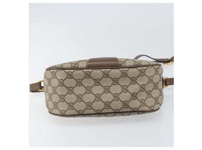 Borsa Sherry Line GG Supreme Web di GUCCI in PVC beige e oro 89 02 032 Auth 169092 D'oro - vista 5