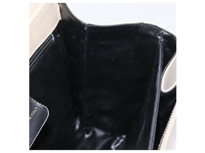 Borsa a mano Gancini in pelle beige e oro Auth 170123 di Salvatore Ferragamo - vista 18