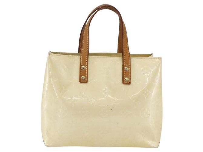 LOUIS VUITTON Borsa a Mano Monogram Vernis Reade PM Perle M91336 LV Auth 159820 - vista 13