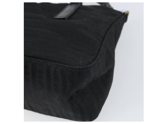 Borsa a mano PRADA in nylon nero Auth bs32763 - vista 15