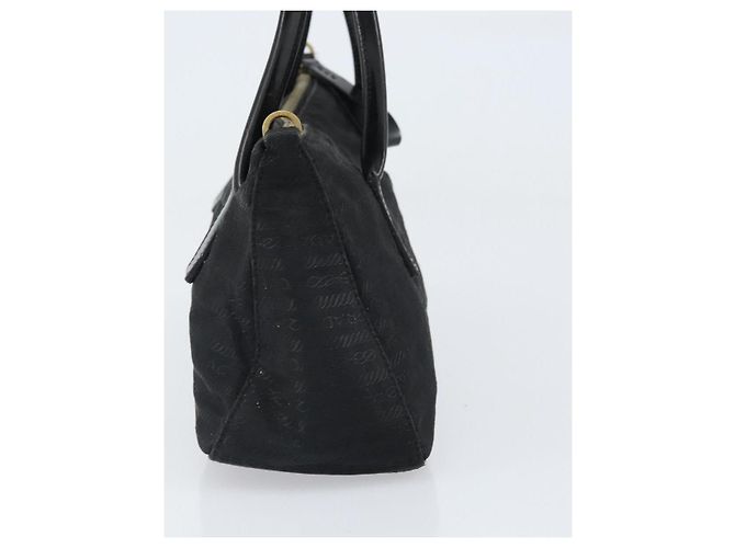 Borsa a mano PRADA in nylon nero Auth bs32763 - vista 3