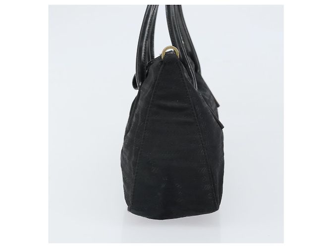 Borsa a mano PRADA in nylon nero Auth bs32763 - vista 4