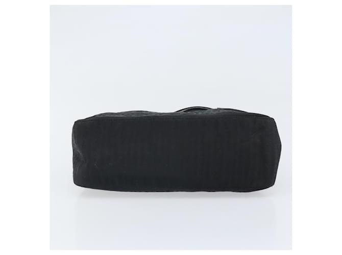 Borsa a mano PRADA in nylon nero Auth bs32763 - vista 5