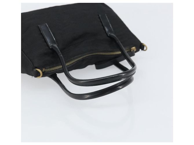Borsa a mano PRADA in nylon nero Auth bs32763 - vista 7