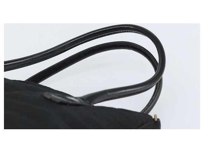 Borsa a mano PRADA in nylon nero Auth bs32763 - vista 8