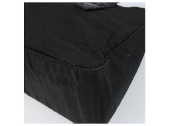 Borsa a mano PRADA in nylon nero Auth bs32763 - vista 9