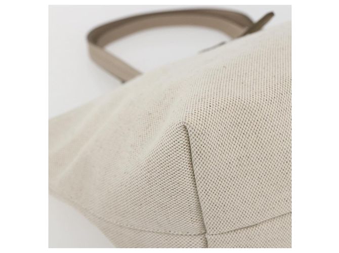 Borsa a mano Salvatore Ferragamo in tela beige oro Auth 169508 - vista 14