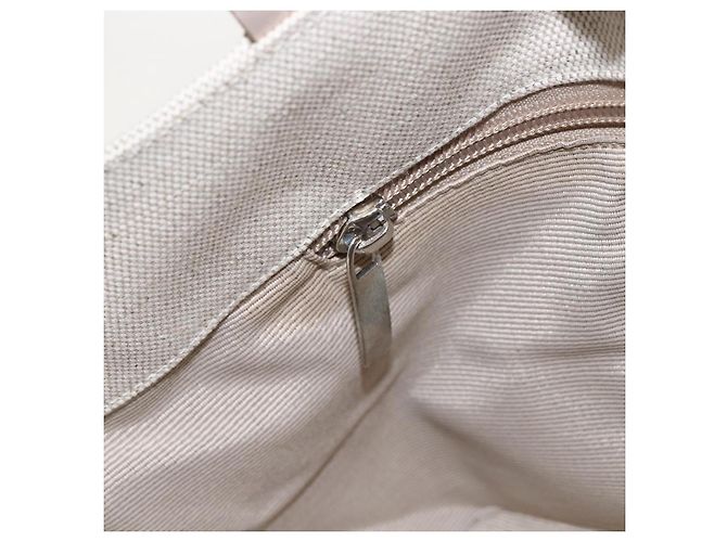 Borsa a mano Salvatore Ferragamo in tela beige oro Auth 169508 - vista 17