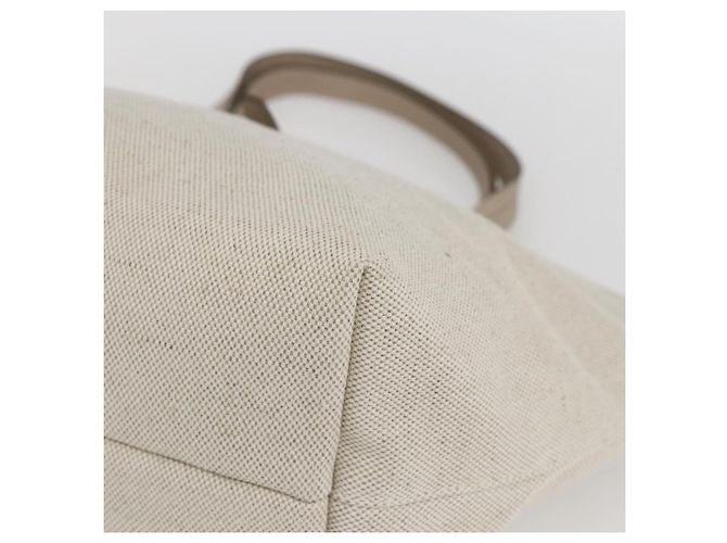 Borsa a mano Salvatore Ferragamo in tela beige oro Auth 169508 - vista 9