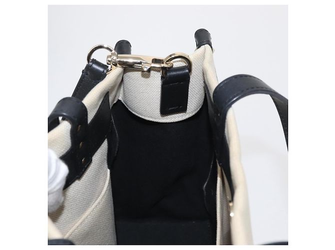Borsa Tote Valentino in tela 2 in 1 Beige Oro Auth BA10106 - vista 20