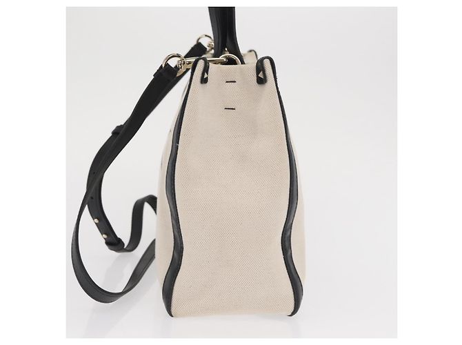 Borsa Tote Valentino in tela 2 in 1 Beige Oro Auth BA10106 - vista 4