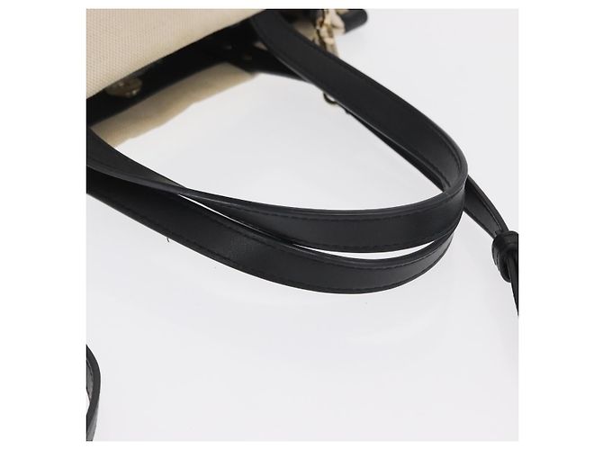 Borsa Tote Valentino in tela 2 in 1 Beige Oro Auth BA10106 - vista 8