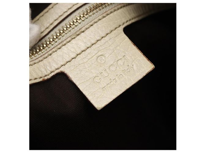 Borsa a Spalla Gucci GG Canvas Sherry Line Beige Oro 144388 Auth 163466 D'oro - vista 18