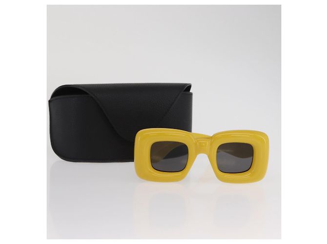Gafas de sol LOEWE de plástico Amarillo Auth 149902M - vista 12